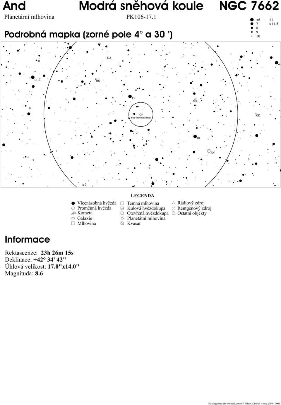 1 Podrobná mapka (zorné pole 4 a 30 ) Informace