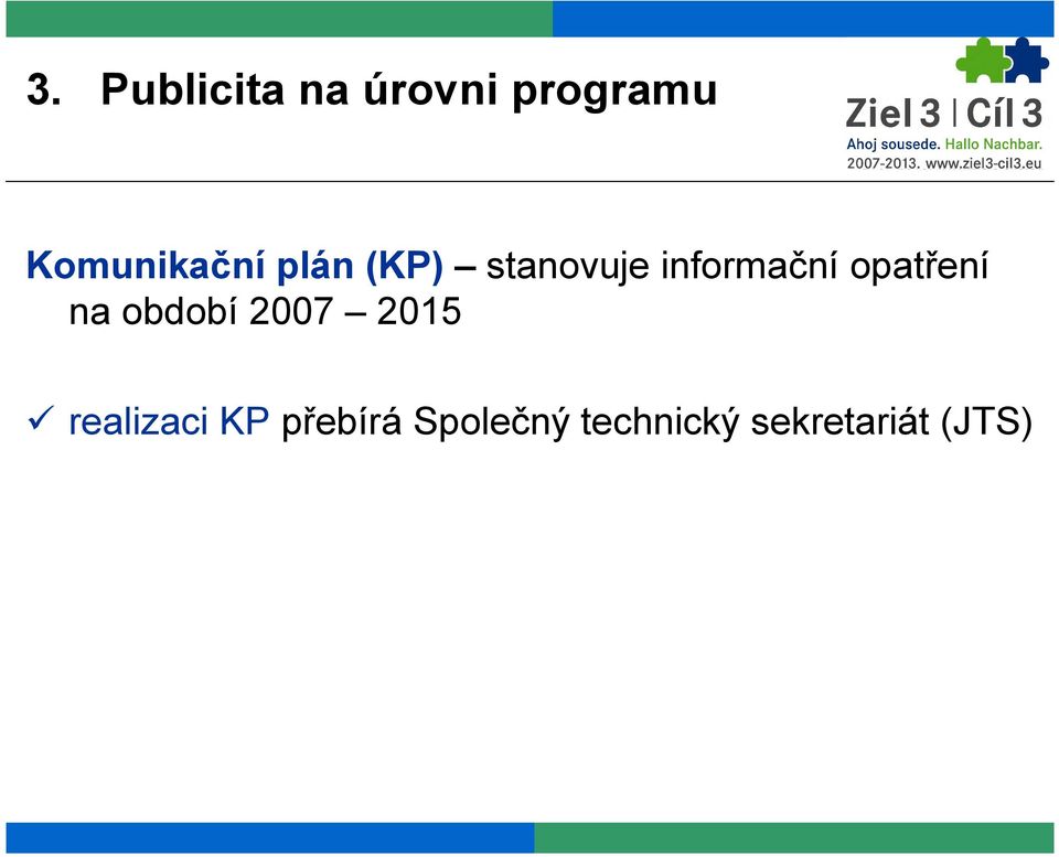 informační opatření na období 2007 2015