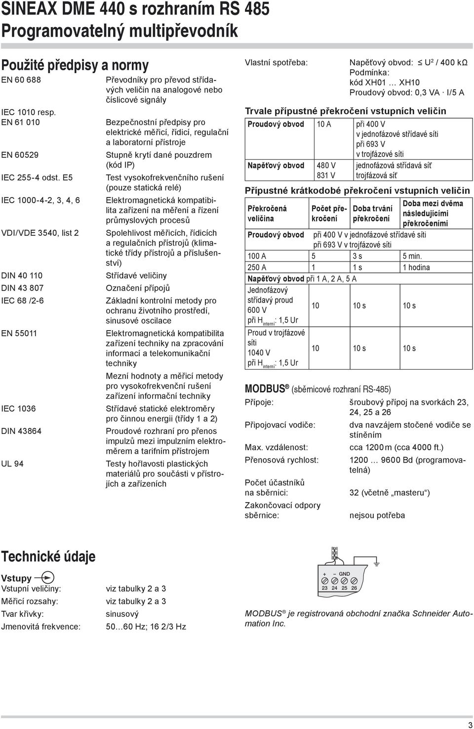 Bezpečnostní předpisy pro elektrické měřicí, řídicí, regulační a laboratorní přístroje Stupně krytí dané pouzdrem (kód IP) Test vysokofrekvenčního rušení (pouze statická relé) Elektromagnetická