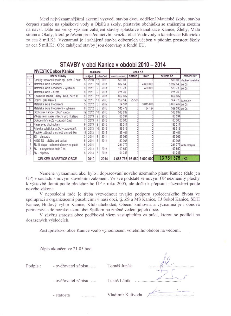 Významná je i zahájená stavba odborných učeben v půdním prostoru školy za cca 5 mil.kč. Obě zahájené stavby jsou dotovány z fondů EU.