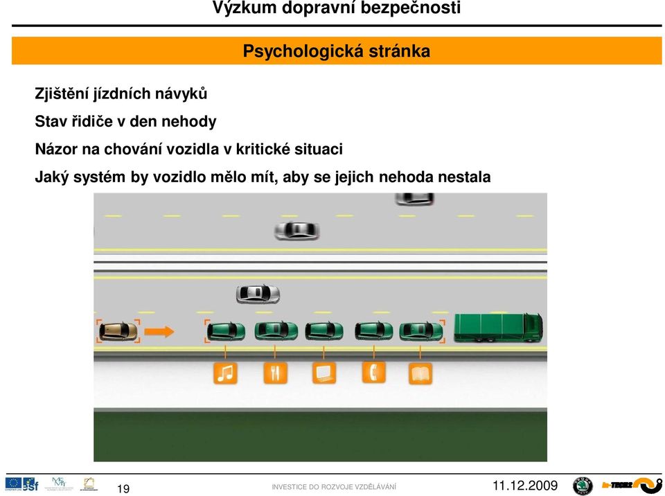 chování vozidla v kritické situaci Jaký