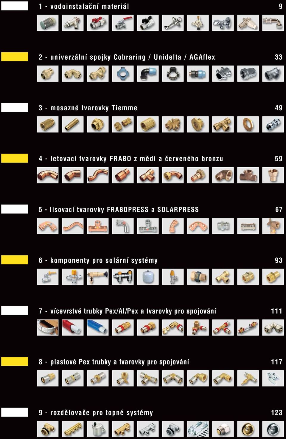 FRABOPRESS a SOLARPRESS 67 6 - komponenty pro solární systémy 93 7 - vícevrstvé trubky Pex/Al/Pex a