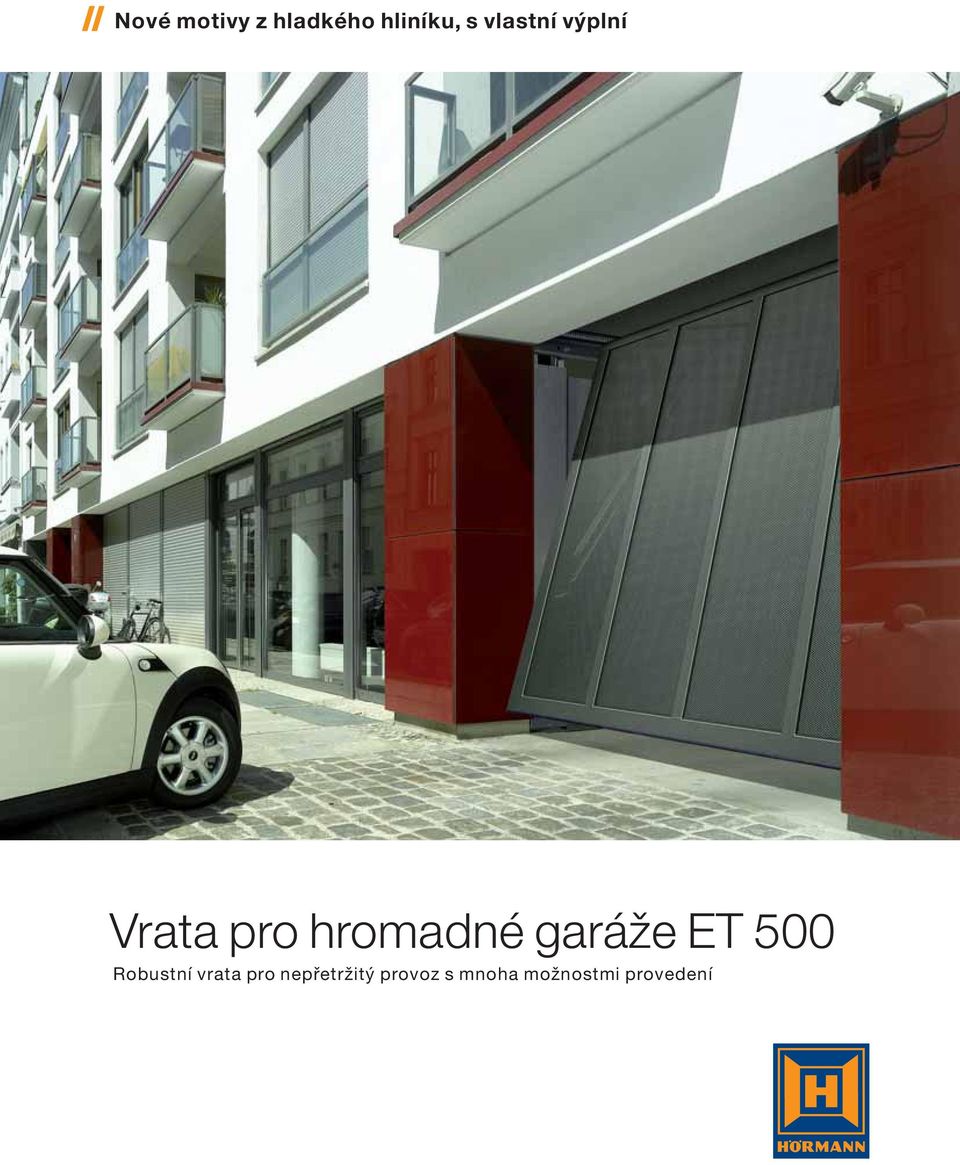 garáže ET 500 Robustní vrata pro