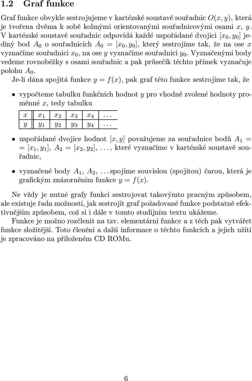 vyznačenýmibody vedeme rovnoběžky oami ouřadnic a pak průečík ěcho přímek vyznačuje polohu A.