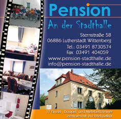 K 26 Hostel Wittenberg, 30 lůžek, Hallesche Straße 32, 06886 Lutherstadt Wittenberg, tel.