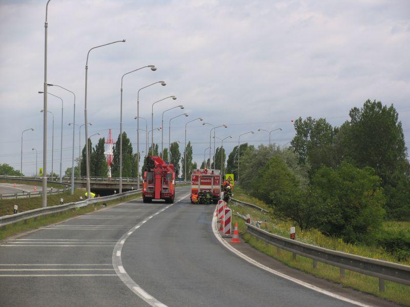 Změna povrchu na začátku úseku