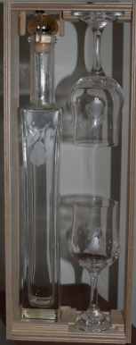 Darčekové fľaše na objednávku 514.06 Fľaška sklo v skle-hrozno 0,5l - 0.35l- 0,2l 516.43 Kvapka 0,5l -2 x šikmá mušľa 916.