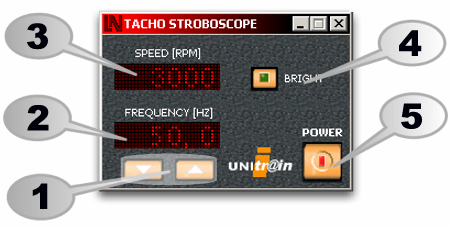 Stroboskop Stroboskop je vhodný pre bezkontaktné meranie rotačných rýchlostí.