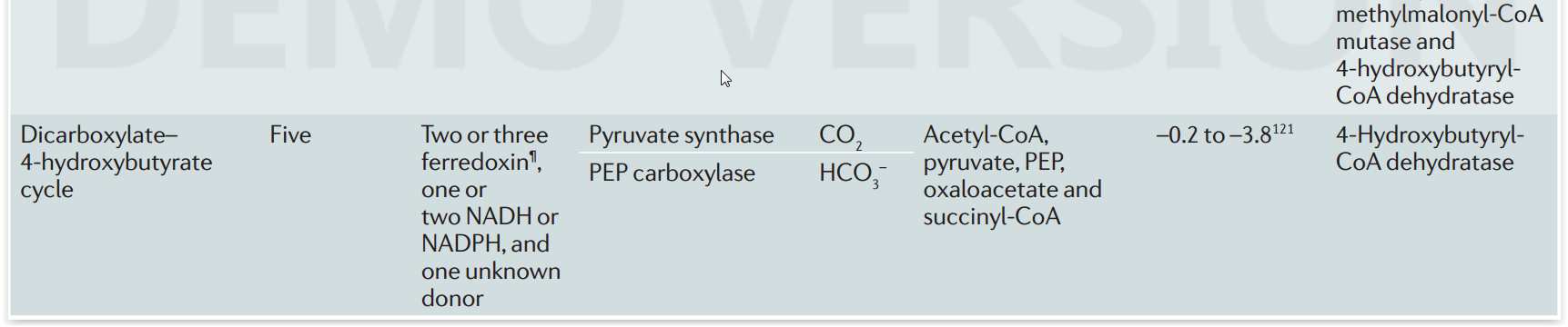 Přehled metabolických drah fixace CO 2