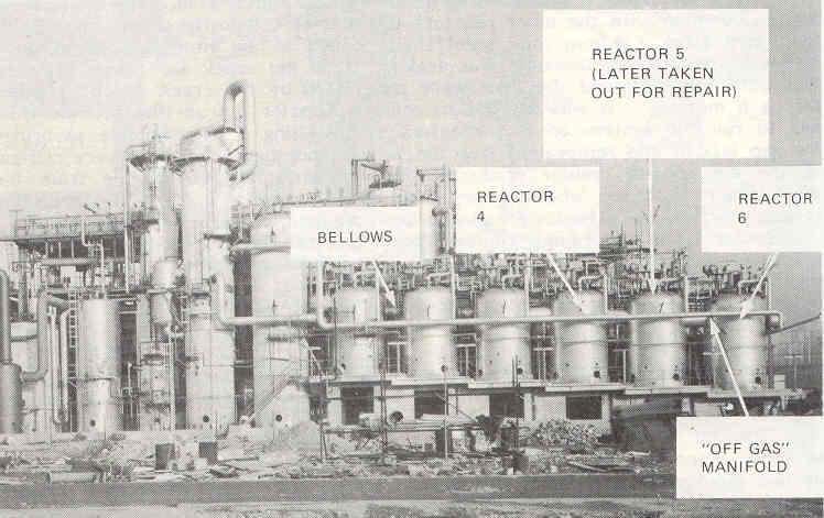 Flixborough, Velká Británie, 1974 30 Reakce cyklohexanu se vzduchem na směs