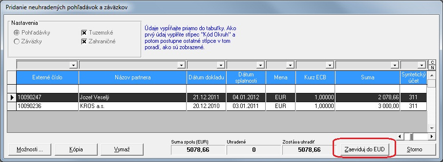 2.2 Otvorenie účtovných kníh v priebehu účtovného obdobia V prípade, že účtovná jednotka prechádza na program Omega v priebehu účtovného obdobia neotvára začiatočné zostatky pomocou interných