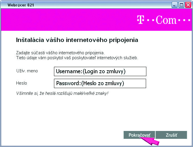 4. V nasledujúcom okne kliknite na tlačidlo Sprievodca. 6. V nasledujúcom okne sa zobrazí ďalšie upozornenie, kliknite na tlačidlo Pokračovať. 5.