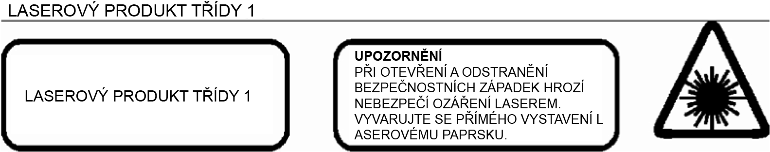 BEZPEČNOSTNÍ POKYNY UPOZORNĚNÍ Nevystavujte přístroj dešti ani vlhkému prostředí, jinak hrozí riziko požáru nebo úrazu elektrickým proudem.