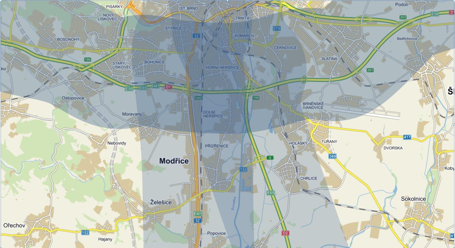 Kumulativní vlivy prašnost pro jih Brna Na rozdíl od hlučnosti neexistují pro prašnost kompenzační opatření.