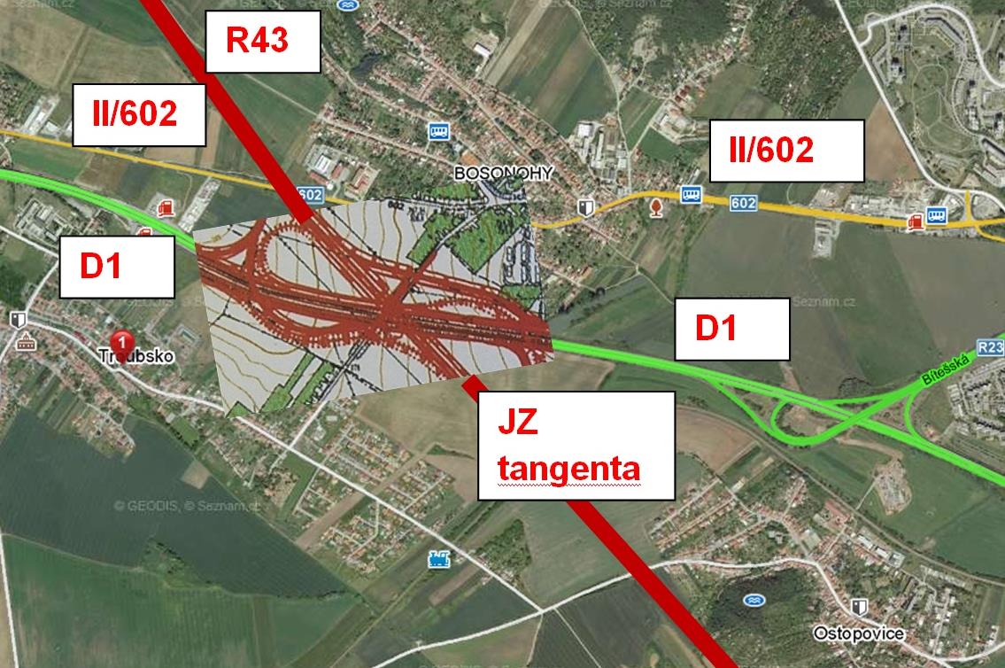 Jih Brna a přilehlá část aglomerace MČ Brno-Bosonohy, obce Troubsko a Ostopovice má se tato oblast s