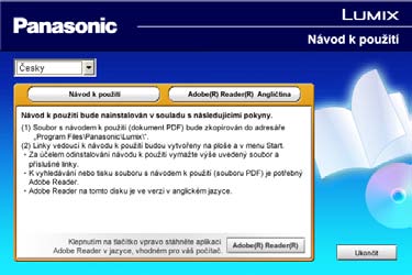 Prohlížení návodu k použití (formát PDF) Podrobnější pokyny k obsluze tohoto fotoaparátu obsahuje dokument Návod k použití funkcí pro pokročilé uživatele (formát PDF) na přiloženém disku CD ROM.