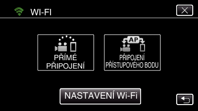 Použití Wi-Fi vytvořením QR kódu 3 Zobrazí se obrazovka záznamu VNITŘNÍ MONITORING o Nastavování (jakmile nastavování dokončíte, pokračujte oddílem Běžný provoz níže) Vytváření QR kódu o Zadejte