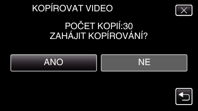 Kopírování Kopírování souborů na SD kartu 5 Klepněte na KOPÍROVAT Můžete kopírovat videa a statické snímky z vestavěné paměti na kartu SD Zkopírování statických snímků na karty je ideální například