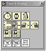 4.12 KNIHOVNA TIME & DIALOG Obsahuje funkční bloky pracující s časem a dialogy. Obr. 4-12-1 Menu knihovny Time&Dialog Time Count [ms] - vrací hodnotu časovače v ms. Nabývá hodnot 2 32-1.