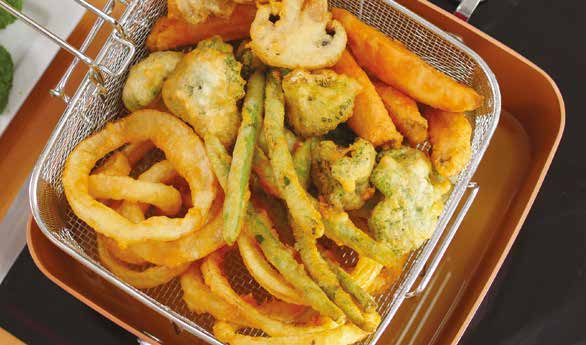 TEMPURA MIX Můžete použít připravenou směs Tempura mix (příprava je uvedena na obalu) nebo si ji namíchat sami: 120 g mouky 1 PL prášku do pečiva 1 PL sezamového oleje 300 ml ledové vody 60 g