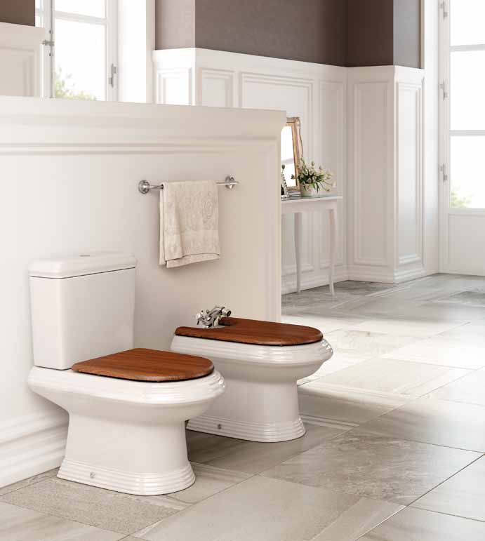 24 Koupelnové komplety AMERICA Kolekce jasných, klidných a rafinovaných linií snoubících se s klasickými tvary minulosti.