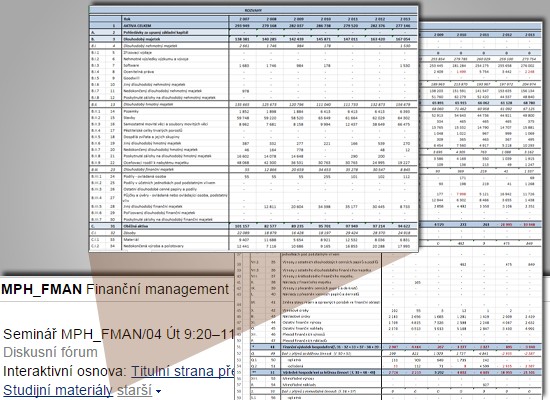 Finanční management doc Ing Bc Petr Suchánek, PhD Mgr Ing Milan Sedláček, PhD Ing Peter Marinič, PhD Ing Jiří Richter http://elportalcz/katalog/esf/mph_fman E-learningovou páteří předmětu je velmi