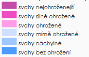 Ze stejného zdroje jsme čerpali i při stanovení ohroženosti zemědělského půdního fondu větrnou erozí.