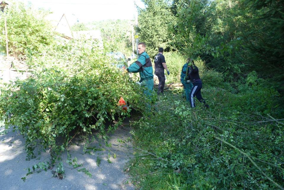 Obrázek 3 Zaměstnanci naší čety při práci v obci Županovice Zdroj: Brdy-Vltava o.p.s. 3.2.