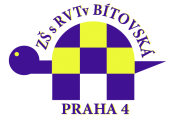 Základní škola s rozšířenou výukou tělesné výchovy Praha 4, Bítovská 1/1246 +420 261 261 887 IČO 45242810 DIČ CZ45242810 IZO 600037053 +420 261 262 215 skola@zsbitovska.