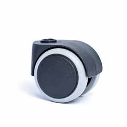 Kolečka 50 Castors 50 Möbelrollen 50 DB 50 TVRDÉ KOLEČKO S AUTOMATICKOU BRZDOU HARD CASTOR WITH AUTOMATIC BRAKE HARTE ROLLE MIT AUTOMATISCHER BELSATUNGSBREMSE RAL 7040 RAL 7035 RAL 9003 DALŠÍ BARVY