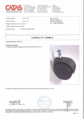 CERTIFIKÁTY KVALITY CERTIFICATES ZERTIFIKATEN Naše společnost disponuje následujícími certifikáty kvality.