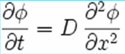 Difůze - Fickovy zákony (2) Fickův první zákon vyjadřuje úměrnost množství atomů difúzního prvku za jednotku času vůčí koncentračnímu gradientu J (difúzní tok probíhá ve směru snižující se