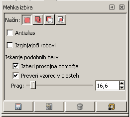 15.2. Izbira področja Izberemo plast odtenek, ter izklopimo vidnost ostalih plasti (Slika 68). Slika 68. Izberemo plast odtenek in izklopimo vidnost ostalih plasti Slika 69.