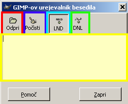 Barvo nastavimo živo modro (3a3ad9)48. Plast z napisom preimenujemo v Besedilo. Tekst vnašamo v vnosno polje.