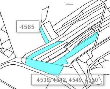 9 Poloha pozemků č.parc. 4565 a 4539, 4542, 4549 a 4550 na katastrální mapě: Oddíl 3 Popisy objektů Pozemky na LV číslo 370 - ostatní plochy, k.ú. Klíčov u Mrákova Parc.č. 4441, 4442 - pozemky na návrší s kótou 491 v kontaktu se zastavěnou částí Starého Klíčova.