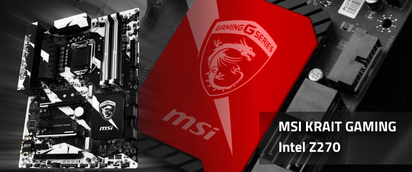 Prémiová deska MSI z edice KRAIT GAMING Výborná základní deska MSI nabídne čipset nejvyšší řady Z270, doplněný precizní digitálně řízenou napájecí kaskádou.