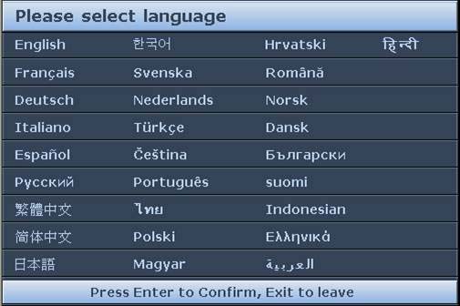 Ovládání Zapnutí projektoru 1. Připojte síť ový kabel k projektoru a do síť ové zásuvky. Zapněte vypínač síť ové zásuvky (je-li jím vybavena).