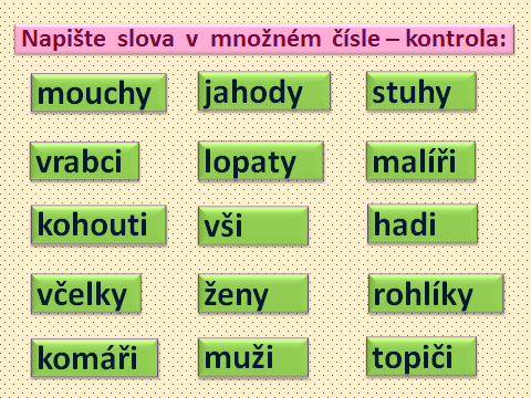 Název prezentace: Souhlásky - procvičení Tvůrce: Mgr. Eva Mrázková Žák odůvodní a napíše správně i,í po měkkých souhláskách a y,ý po tvrdých souhláskách.