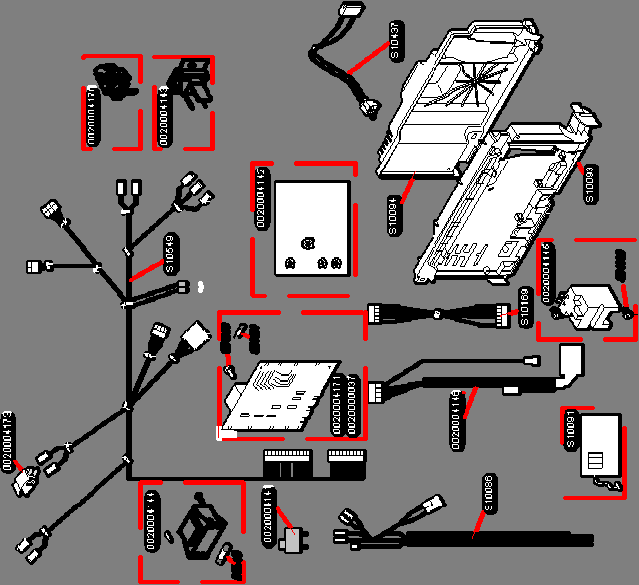 Kabelové svazky 28 KKO S10086 1 Vstupní vodiče 0020004142 1 Ovládací deska - interface S10091 1 Deska prost. termostatu S10093 1 Přepážka ovl. panelu 0020004141 1 Hlavní vypínač S10169 1 Svazek k ovl.