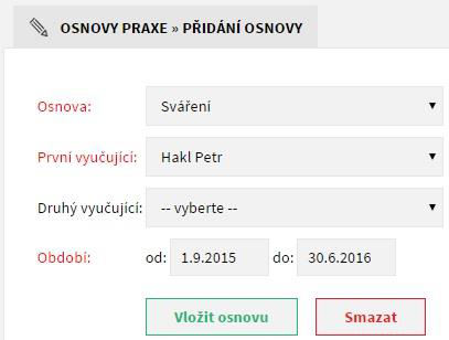 5.3.3 Tematické osnovy Te ati ké os o přidá áte o do ě jako stude t. Opět je to režii administrátora. Tematickou os o u přidáte ajetí a Seznamy a kliknutím na Tematické osnovy.