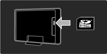 5.6 Karta SD Kapacita pam!ti Ke sta!ení p"j#en$ch videosoubor" z Net TV je nutné vlo!it pam%&ovou kartu SD do slotu pro pam%&ové karty SD na televizoru. Po zformátování nechte kartu trvale ve slotu.