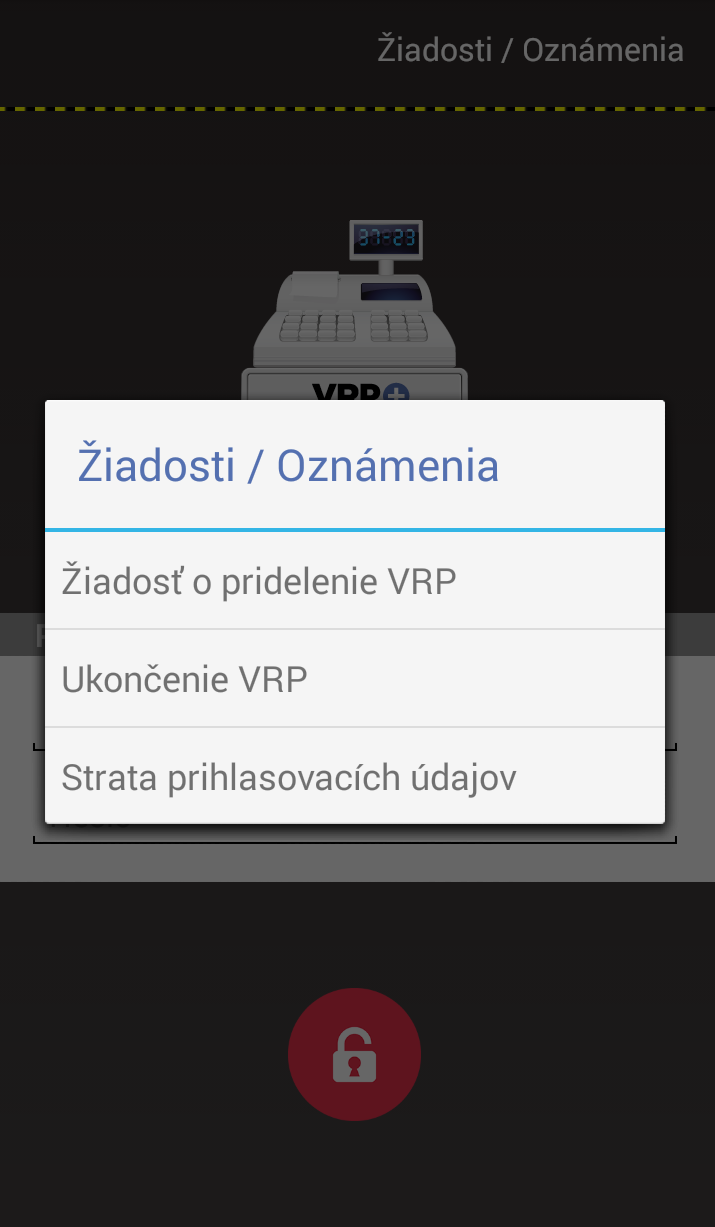 Strana 8 / 64 Obrázok 1: Žiadosti / Oznámenia 2.