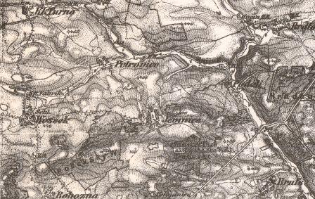 Obrázek 49 Mapa z roku 1918 s