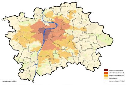 Vyhodnocení změn land-use s využitím dat Urban atlasu Změny land-use mezi roky 1989 a 2006