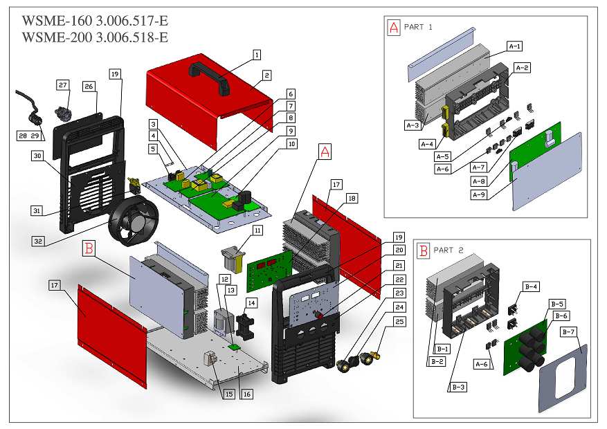 MG25-4 PEGAS 200 AC- PULSE SERVICE MANUAL page 3 3. NÁHRADNÍ DÍLY SPARE PARTS Pos. Item No Popis Description Quantit y 8.253.020 Držák - madlo P250 Handle P250 2 8.30.