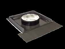 LEMOVÁNÍ PRO TUBUSOVÉ SVĚTLOVODY Systém pro ploché střechy SLS Těsnící lemování SLS je určeno pro spojení s plochými střešními krytinami s tloušťkou do 10 mm (2 vrstvy po 5 mm), např.