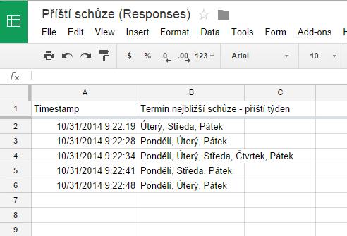 Vytvoření dokumentu - Google Docs 2.