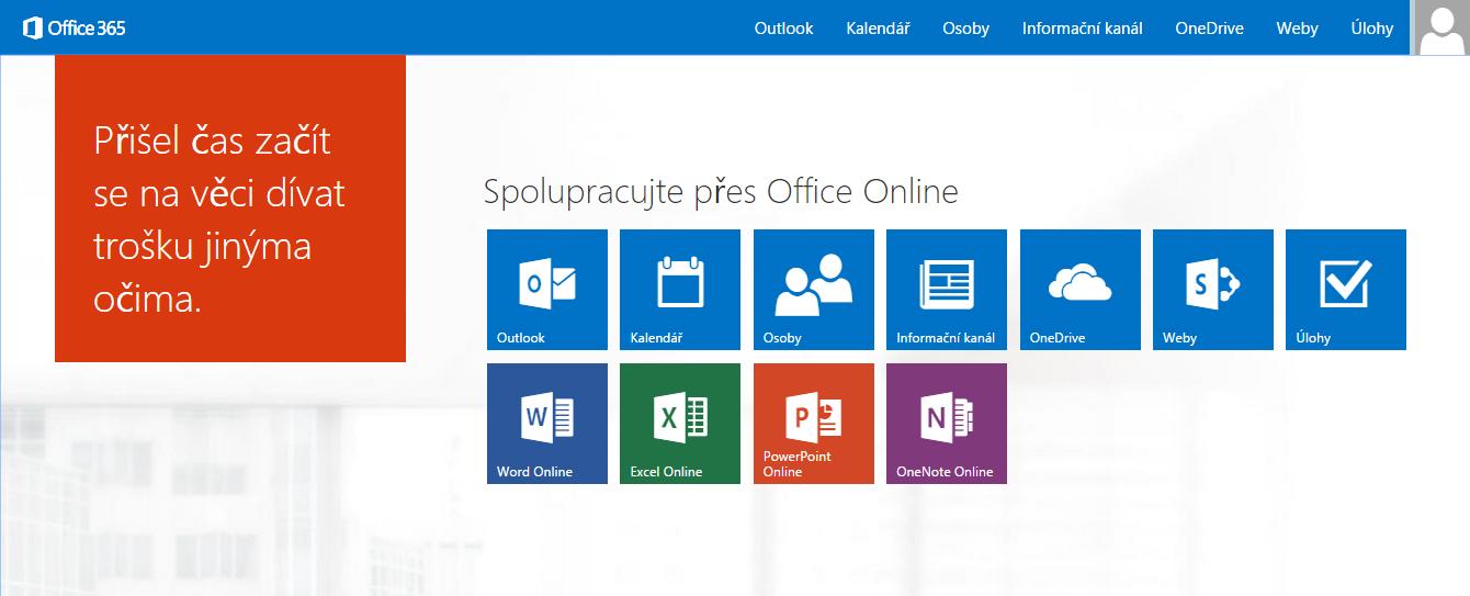 Vytvoření dokumentu - Microsoft Office 365