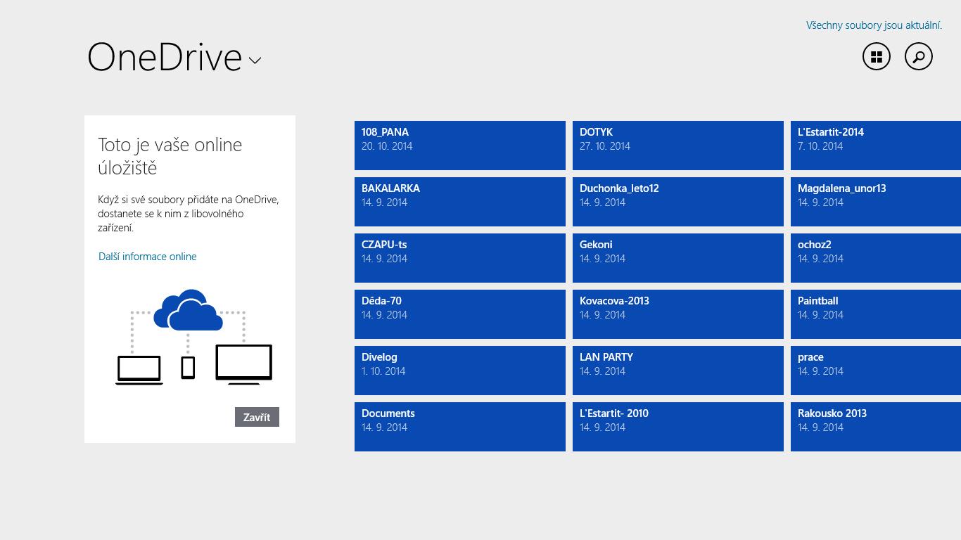 Automatické zálohování dat One drive 3.