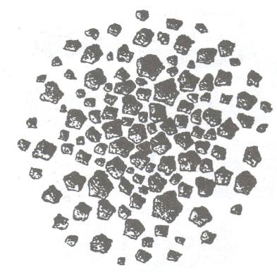 Obr. 1.1. 9 Polyedrická struktura (převzato Tomášek, 2003) Drobně polyedrická struktura nejčastěji se vyskytuje v iluviálních horizontech.